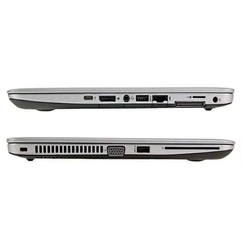 Silver HP EliteBook 840 G3 laptop, 14.0 inch screen, slim silver chassis