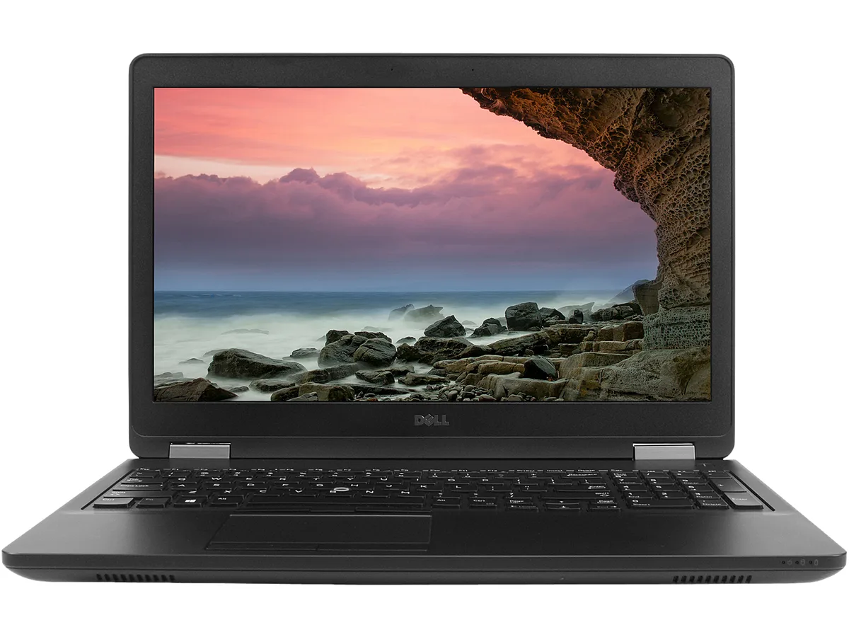 Grey Dell Precision 3510 laptop, 15.6 inch non-touch FHD screen, mobile workstation form factor