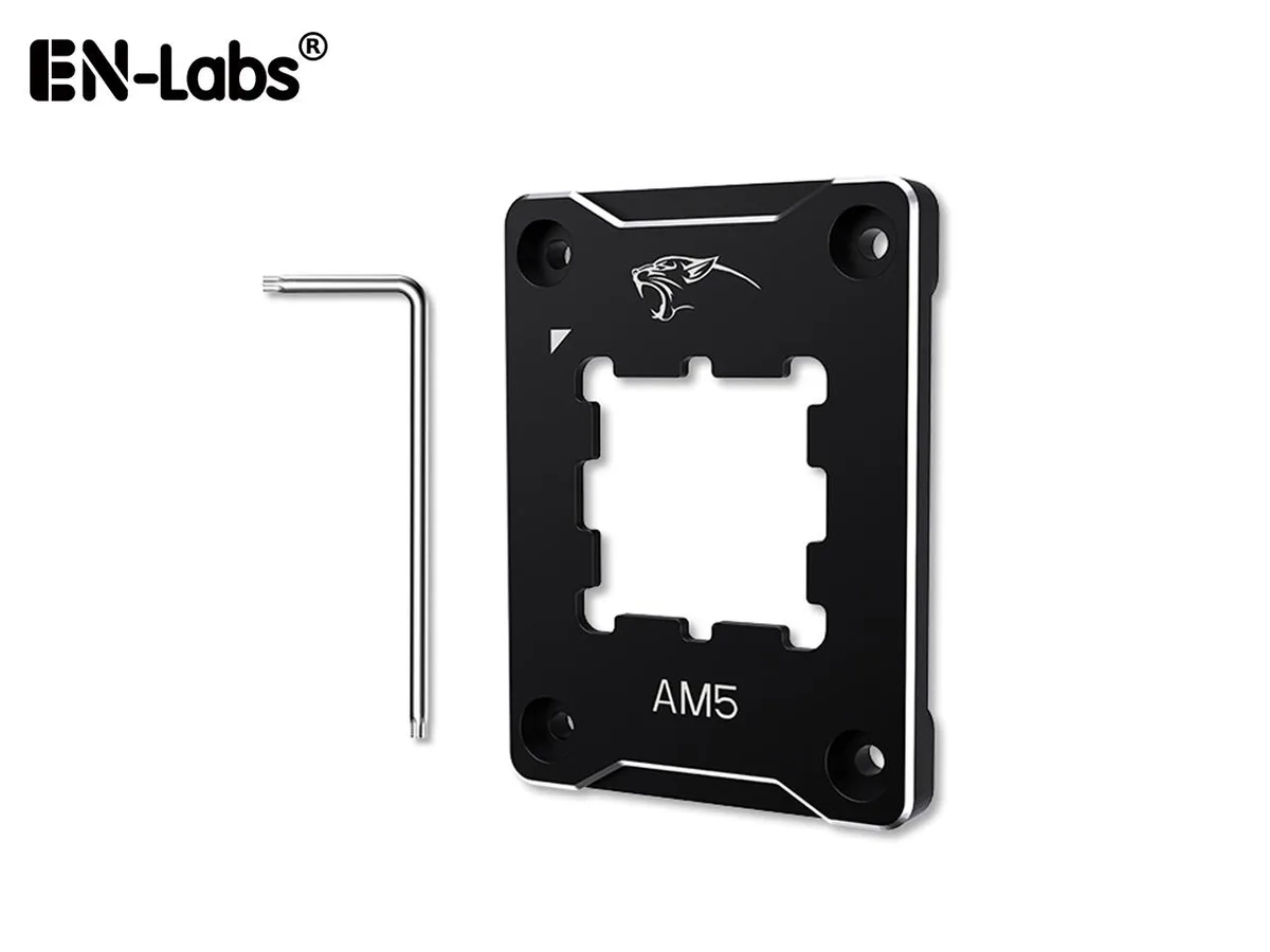 EN-Labs EN-Labs CPU Contact Frame Anti-Bending Bracket AM5 Aluminum Black 75x56x7.5mm — 商品照片
