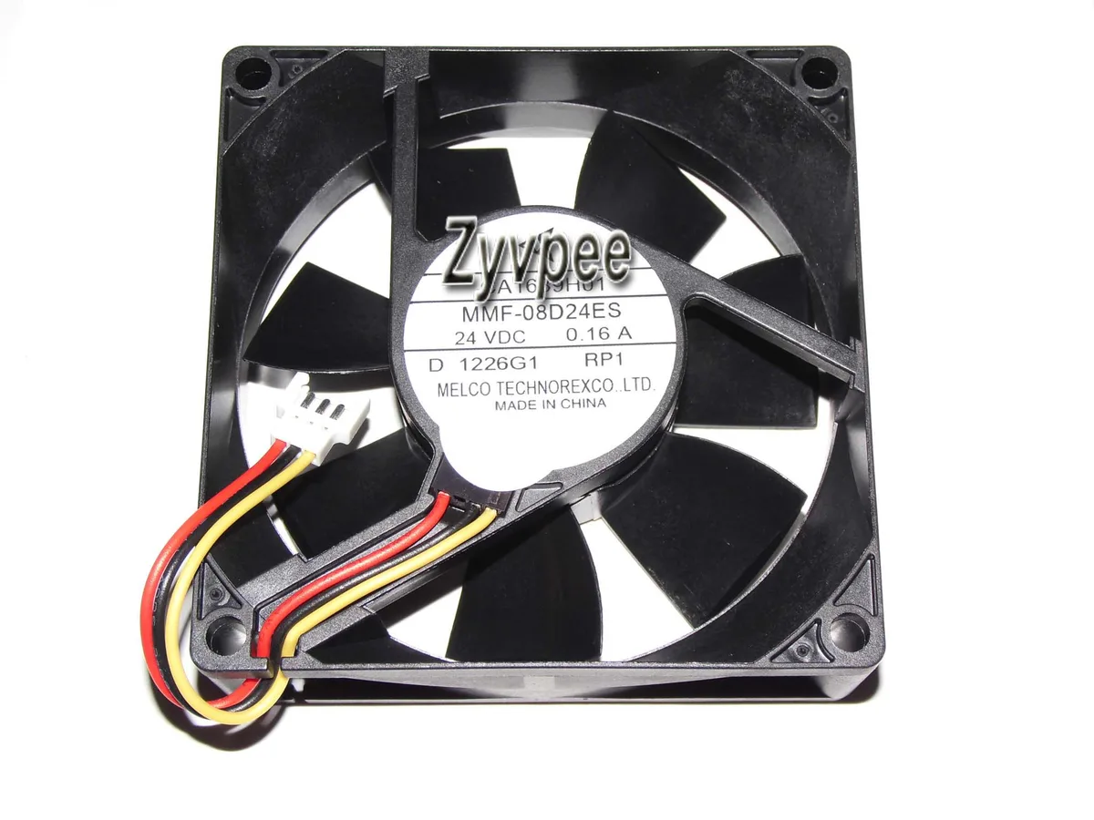 SunnyStar Co., Ltd SunnyStar Co., Ltd 80mm Case Fan MMF-08D24ES RP1 24V 0.16A 3-Pin Ball Bearing — 제품 사진