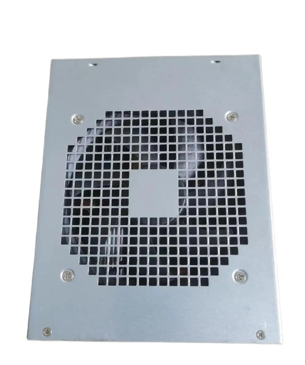 Rectangular ATX power supply unit, matte metal finish