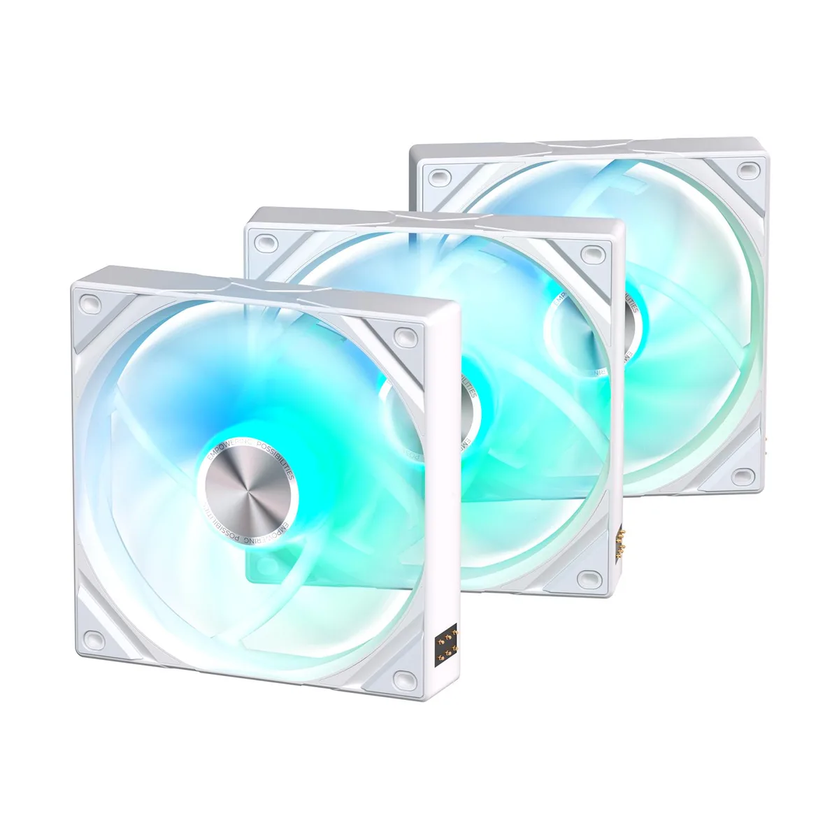 TRYX TRYX F-R120A-AM3M-G0W ROTA SL ARGB White 120mm case fan 3-pack — תמונת המוצר