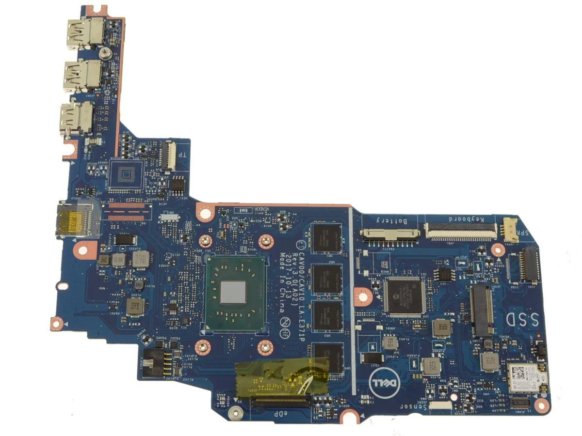 Dell Latitude 3189 motherboard with Celeron N3350 1.10GHz and 4GB memory