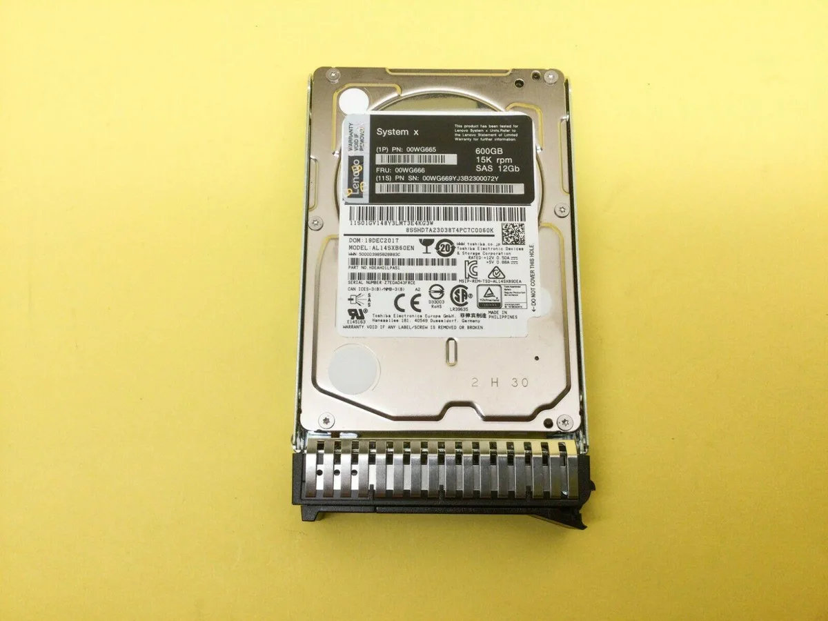 Lenovo Lenovo 00WG669 600 GB SAS 15000 RPM 2.5 in internal hard drive — 제품 사진