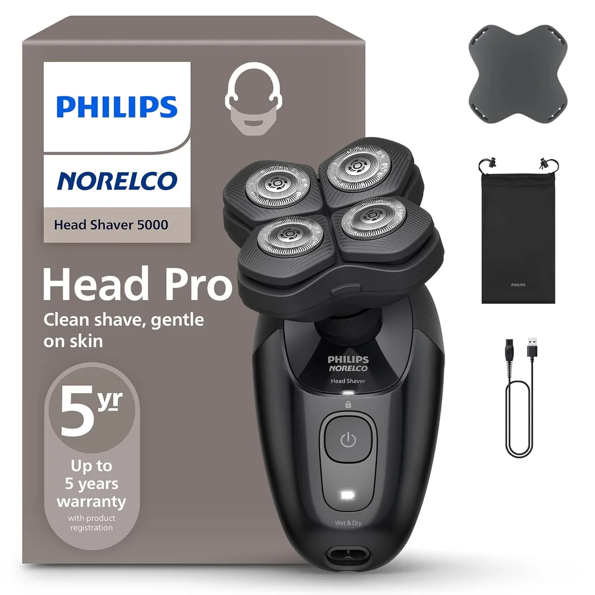 Norelco Norelco Head Shaver Pro 5000 HS5980/40 — product photo