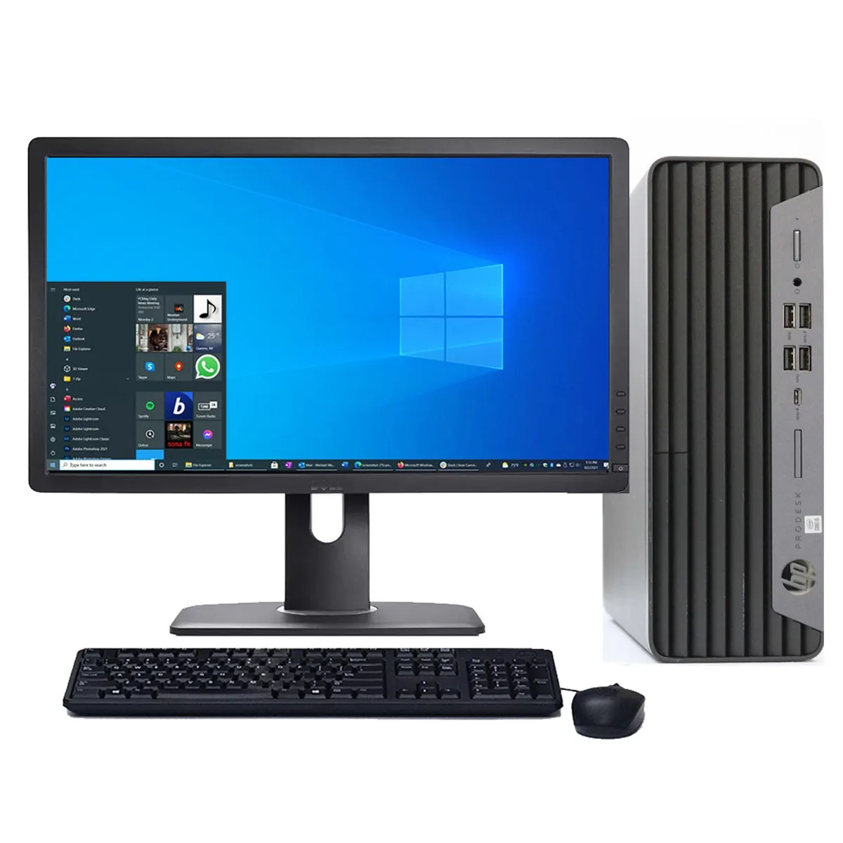 HP HP ProDesk 400/600/800 G6 desktop PC Intel Core i7-9700 3.0 GHz 32GB 1TB SSD 24" LCD — photo du produit