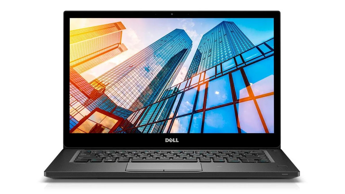 Silver Dell Latitude 7290 12.5 inch laptop closed view