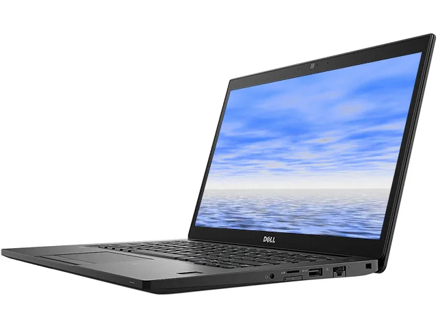 Silver Dell XPS 7490 laptop, 14 inch screen, Grade B refurbished condition