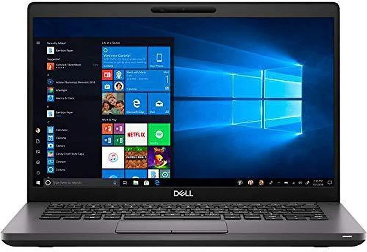 Black Dell Latitude 5400 laptop, 14 inch touchscreen, closed lid