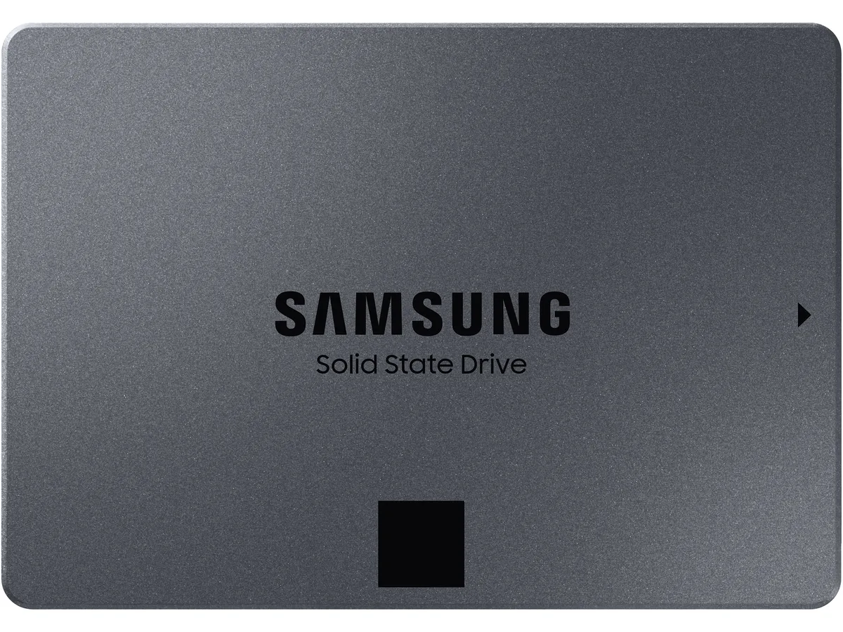 Rectangular 2.5 inch black metal drive with label