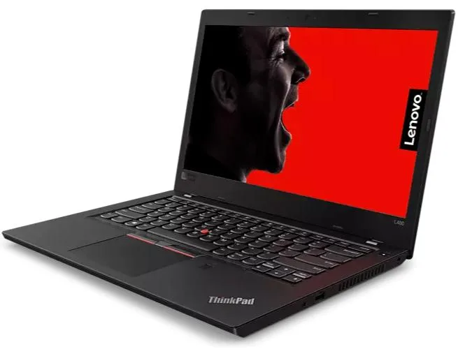 Black Dell Latitude 7480 laptop closed showing matte finish and silver hinge