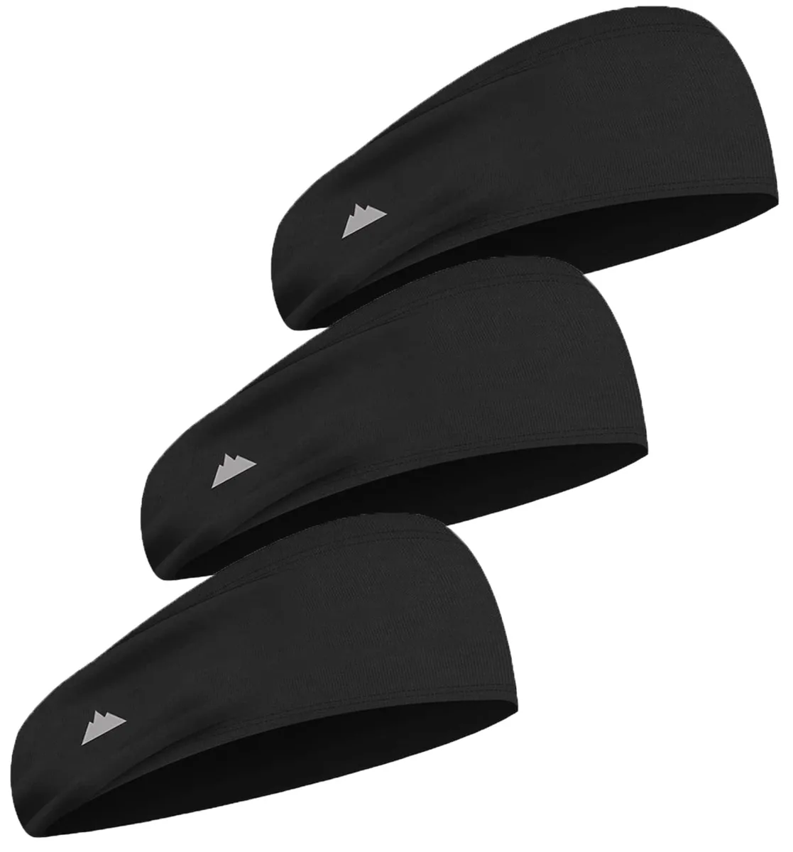 Tough Headwear TGH000036ZE000S men's activewear 3 Black headbands One Size — снимка на продукта