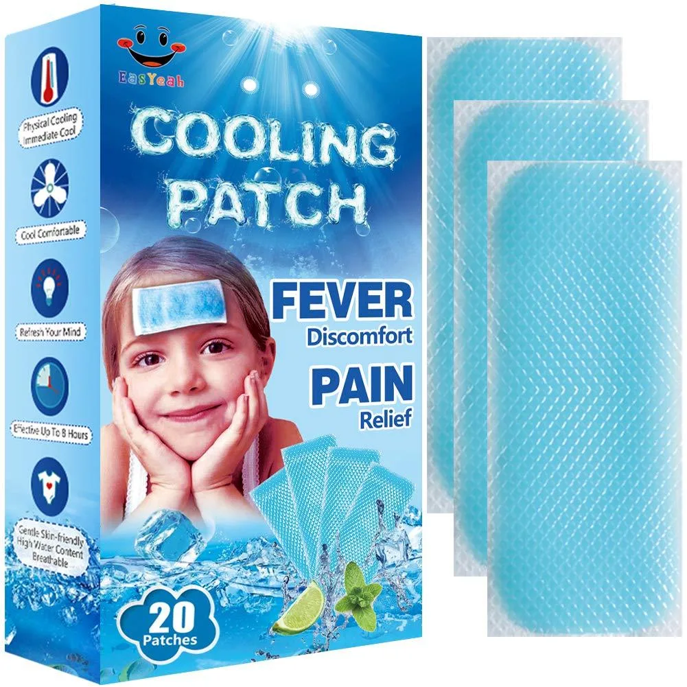  EASYEAH EY20NV Cooling Gel Patches 20 Count First Aid — produkto nuotrauka