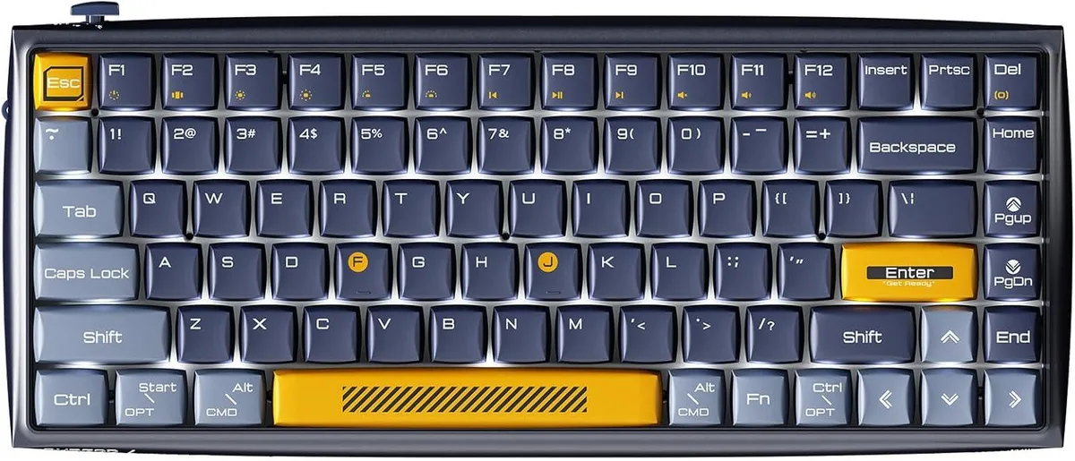 DURGOD DURGOD K710 84-Key 75% Wireless Gaming Keyboard Navy Blue Silent Red Switch — product photo