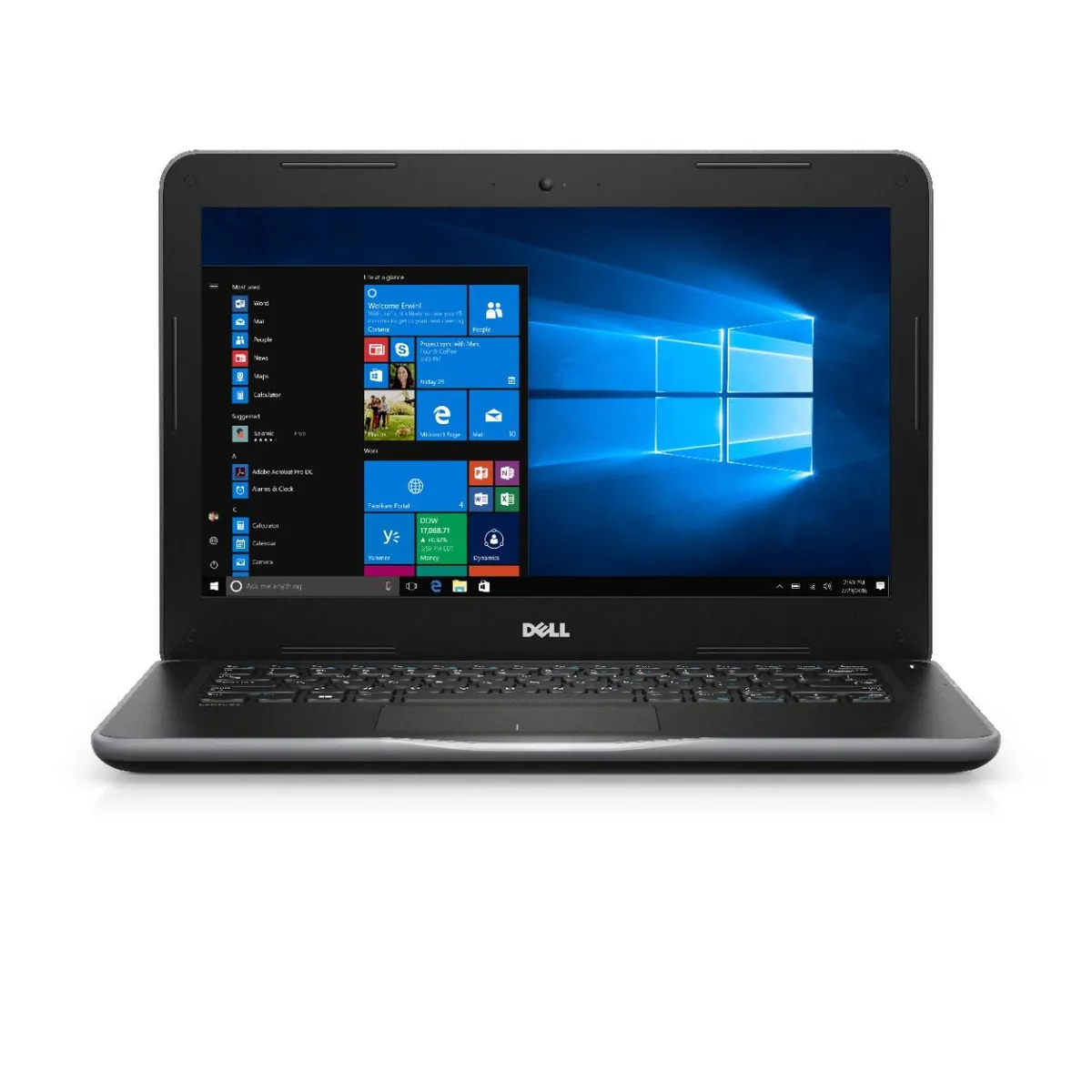 Silver Dell Latitude 3380 13.3 inch laptop closed view
