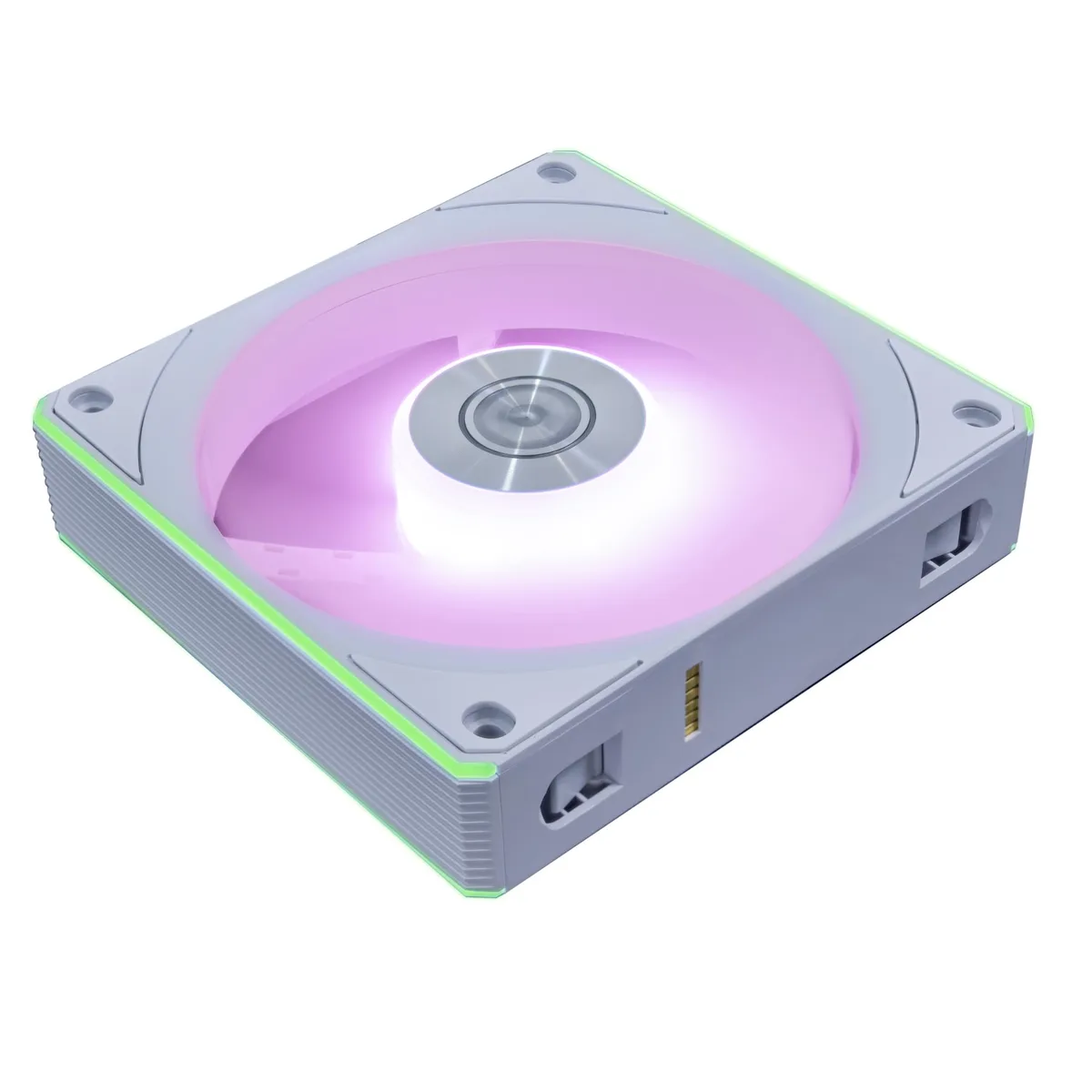 Lian Li Lian Li UNI Fan CL120 ARGB PWM 120mm 28mm White Reverse Blade Single Pack — foto produk