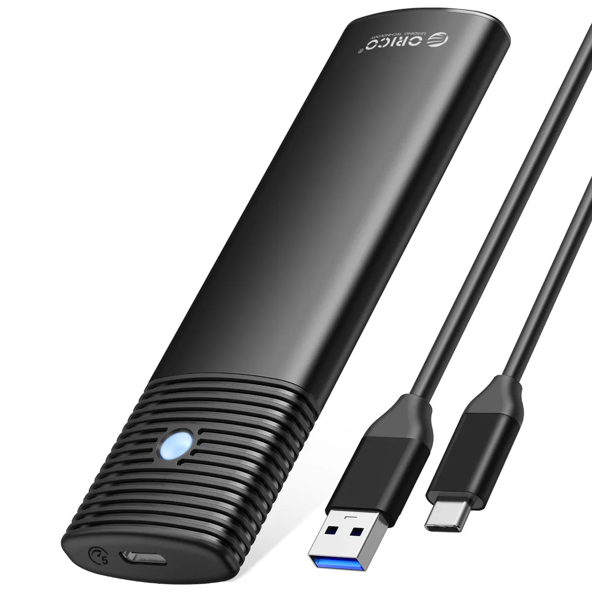 Orico Orico M.2 SATA SSD enclosure 5Gbps 2230/2242/2260/2280 USB-C Black — Produktfoto