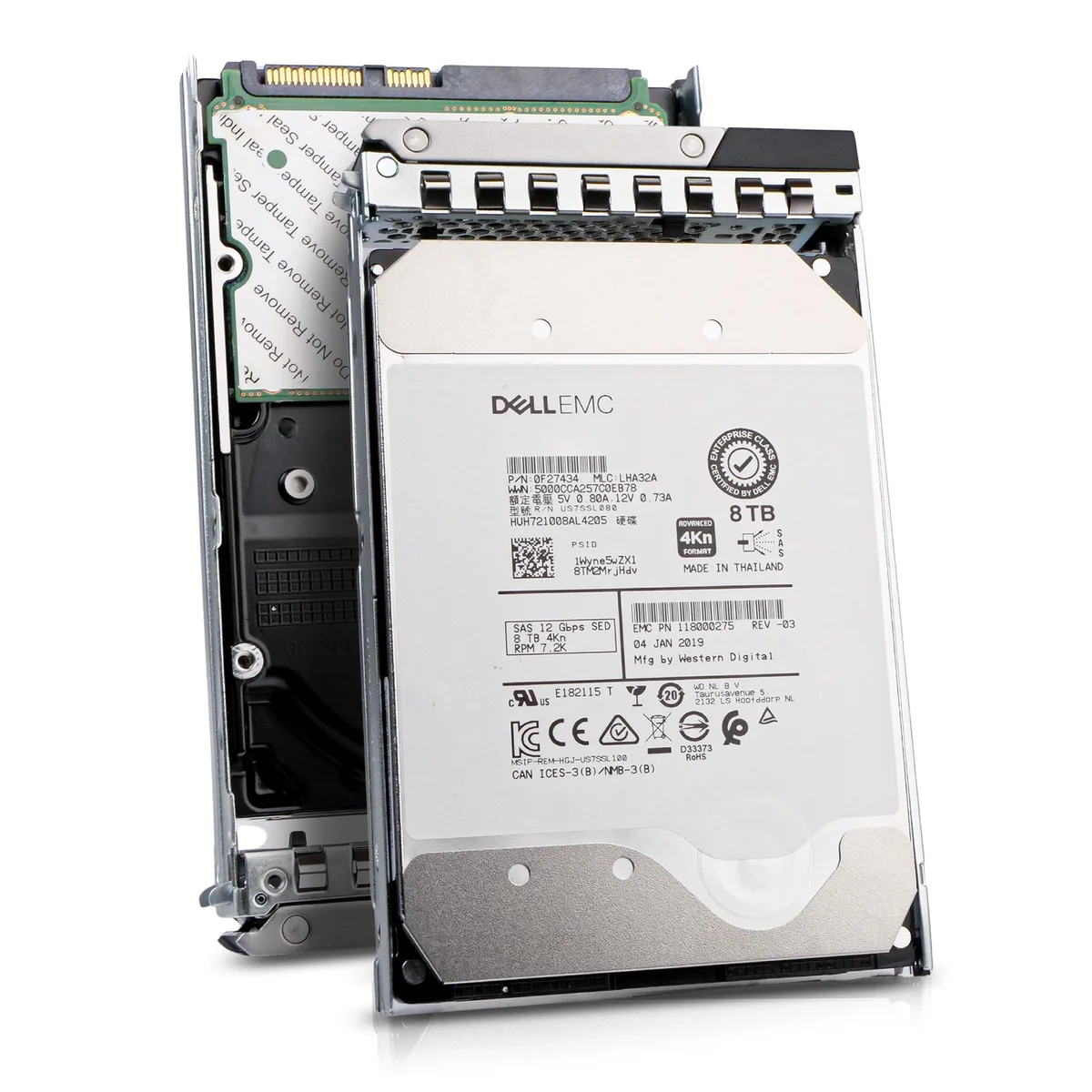 DELL DELL G14 118000275 8TB 7.2K RPM SAS 12Gb/s 256MB 3.5in internal hard drive — Produktfoto