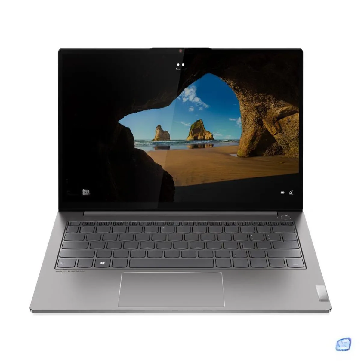 Silver 13.3-inch laptop closed, smooth matte finish, thin profile