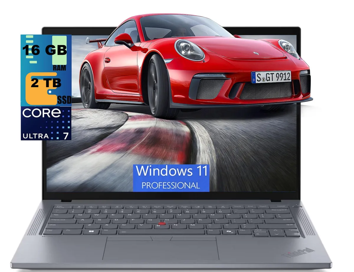 Lenovo Lenovo ThinkPad T14 laptop, Intel Core Ultra 7 155U, 16GB DDR5, 2TB SSD — product photo
