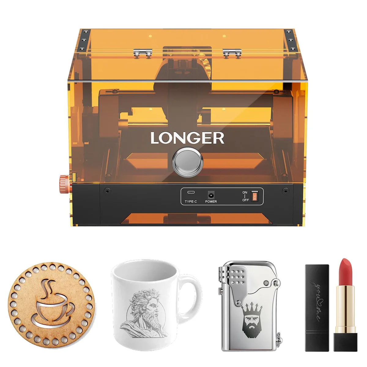 LONGER LONGER Ray5 MiniS 10W Laser Engraver 130×120mm 12000mm/min — product photo