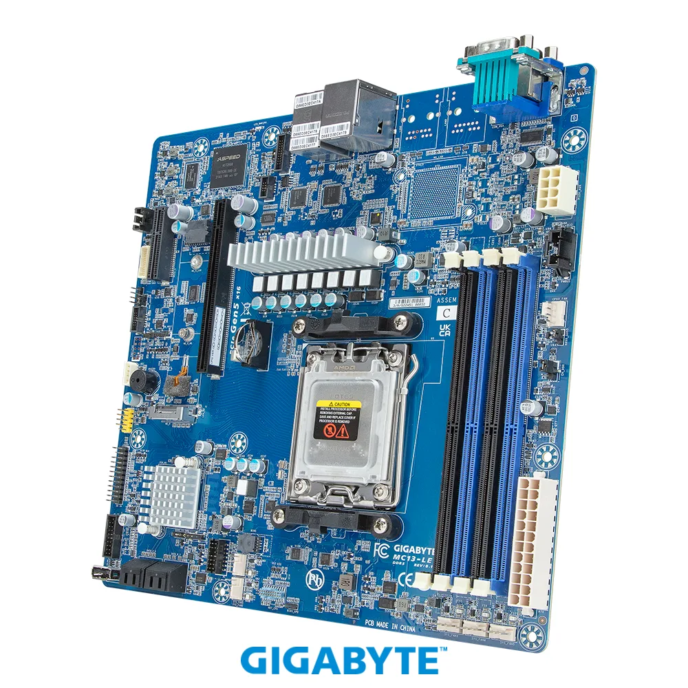 GIGABYTE GIGABYTE MC13-LE0 server motherboard AM5 DDR5 5600 1GbE — photo du produit