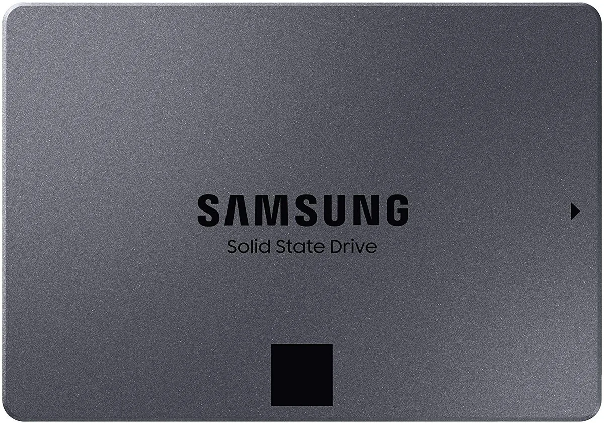 Samsung 870 QVO 8TB 2.5 inch SATA SSD in black metal casing