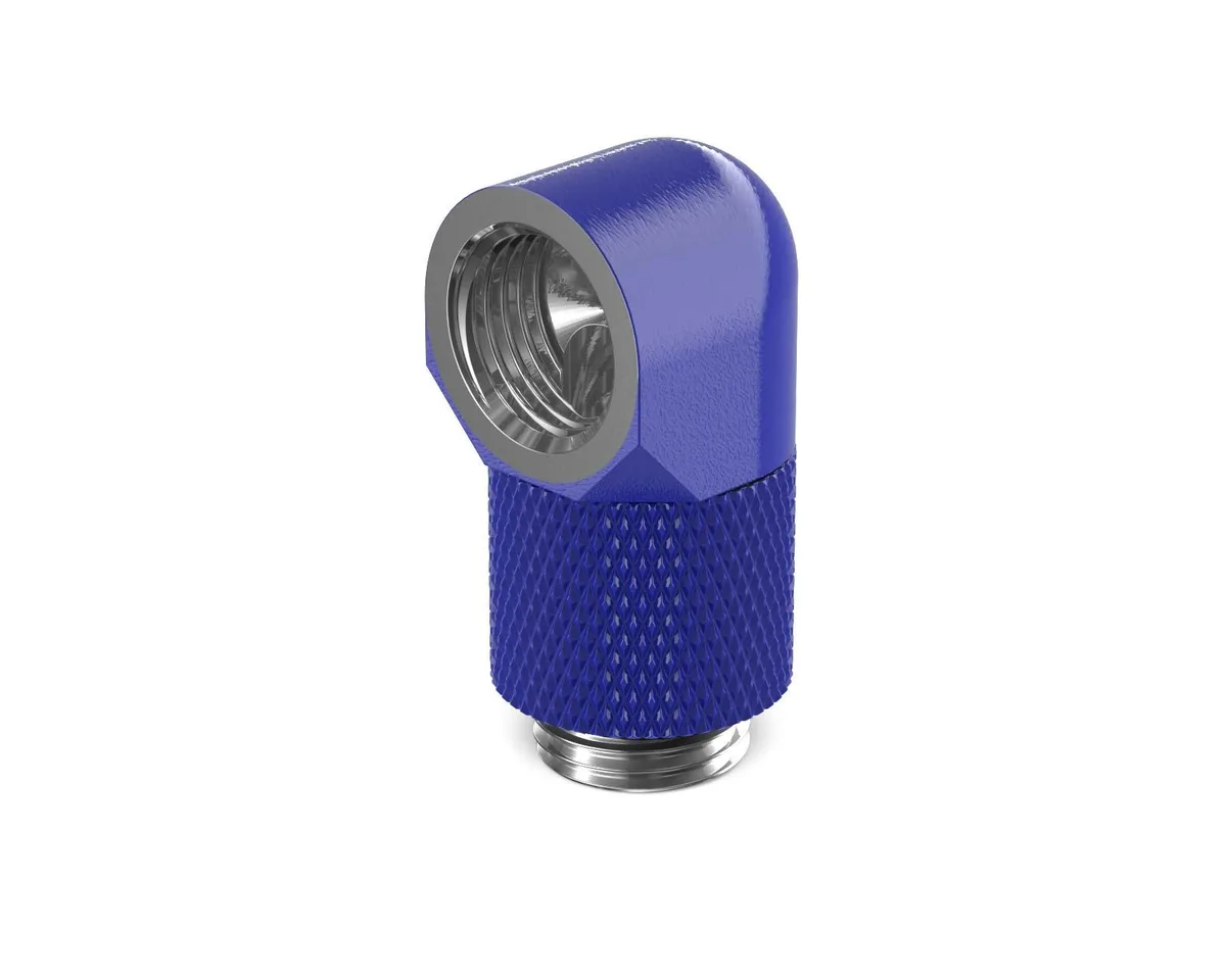 PrimoChill PrimoChill G1/4 90° Rotary 15mm Extension Elbow Fitting True Blue — toote foto