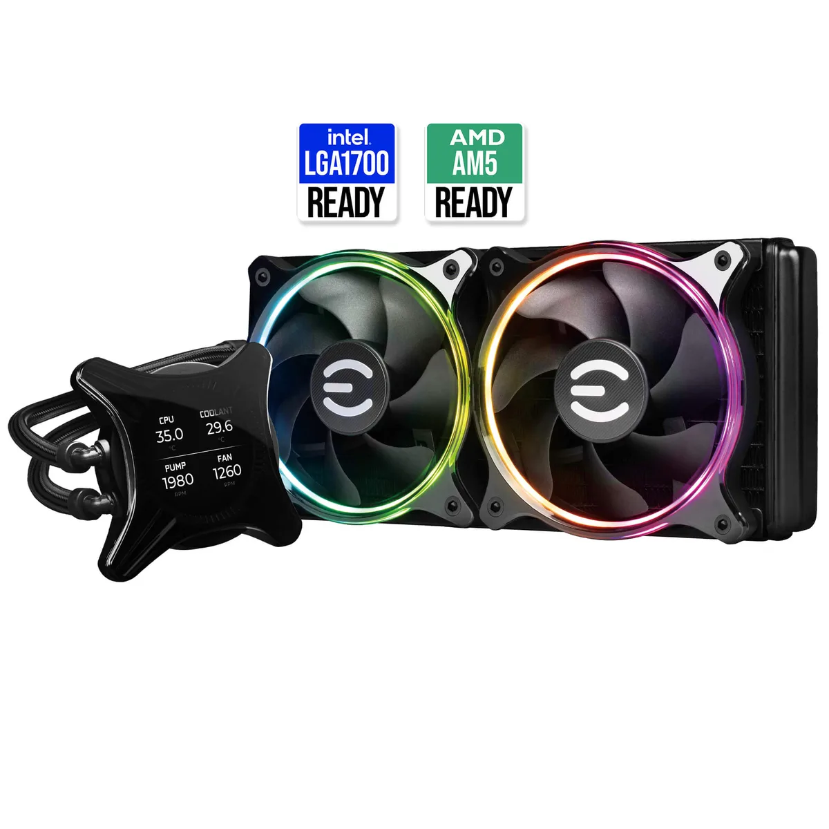 EVGA EVGA CLCx 240 liquid cooler 400-HY-CX24-V1 — photo du produit