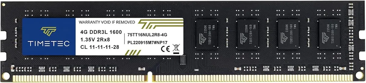 Timetec Timetec 4GB DDR3L 1600MHz CL11 1.35V 240-Pin UDIMM desktop RAM — product photo