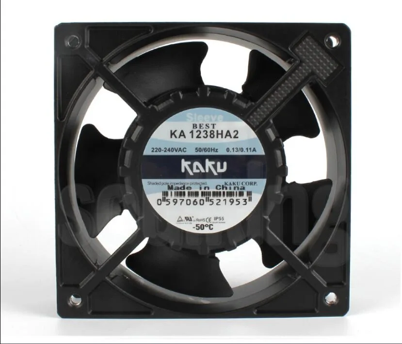 Fans Fans KA1238HA2Specifications case fan 120×120×38mm 220-240VAC 0.13/0.11A 21/18W — product photo