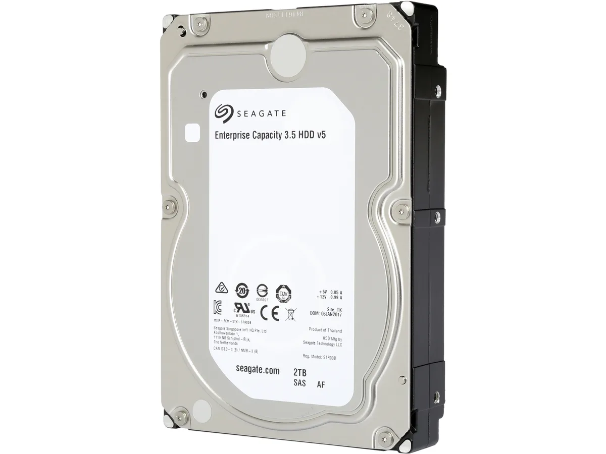Seagate Seagate ST2000NM0135 2TB 7200 RPM 512e SAS 12Gb/s 128MB 3.5" internal hard drive — photo du produit