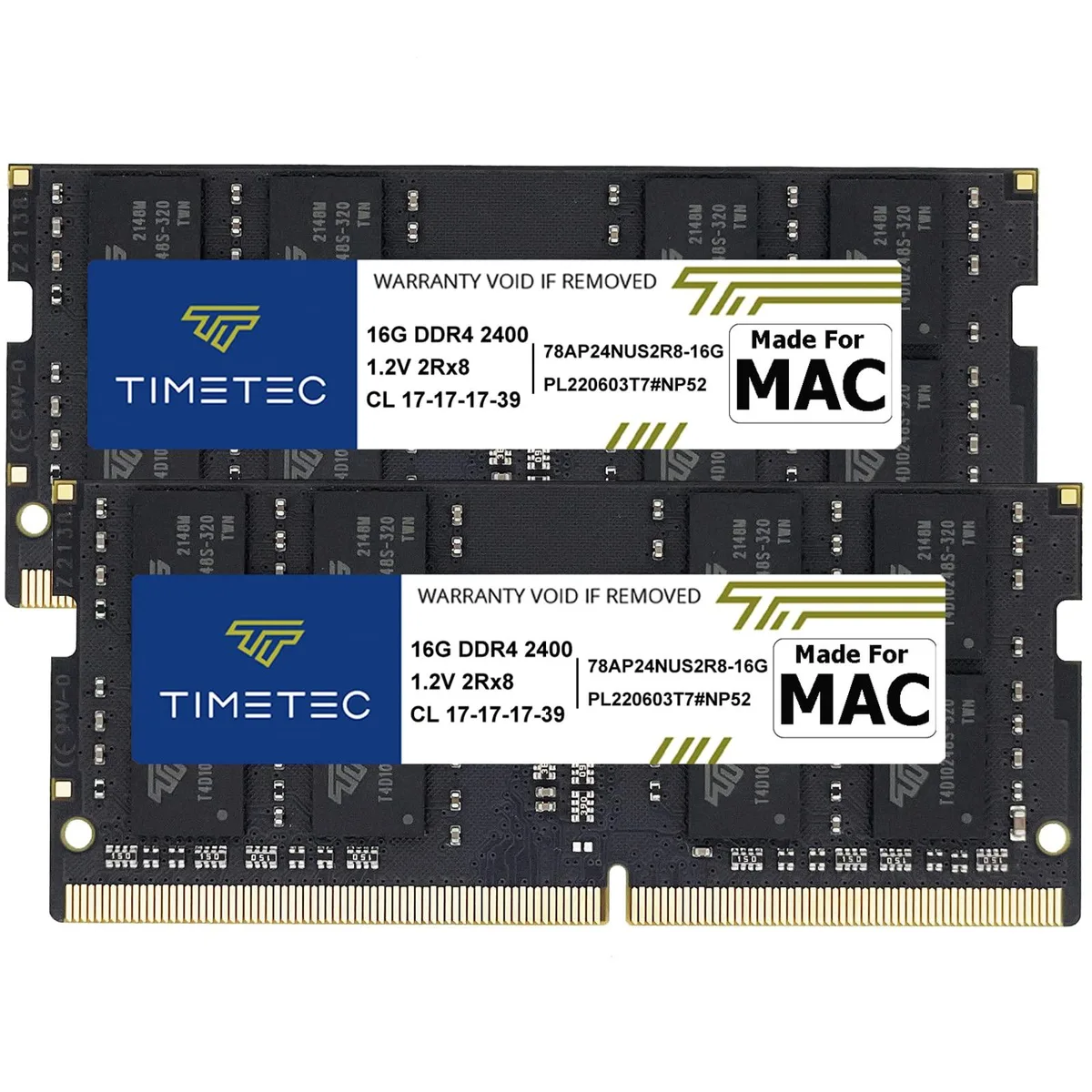 Timetec Timetec 32GB Kit (2×16GB) DDR4 2400 CL17 1.2V SODIMM for 2017 iMac 18,1/18,2/18,3 — 商品照片