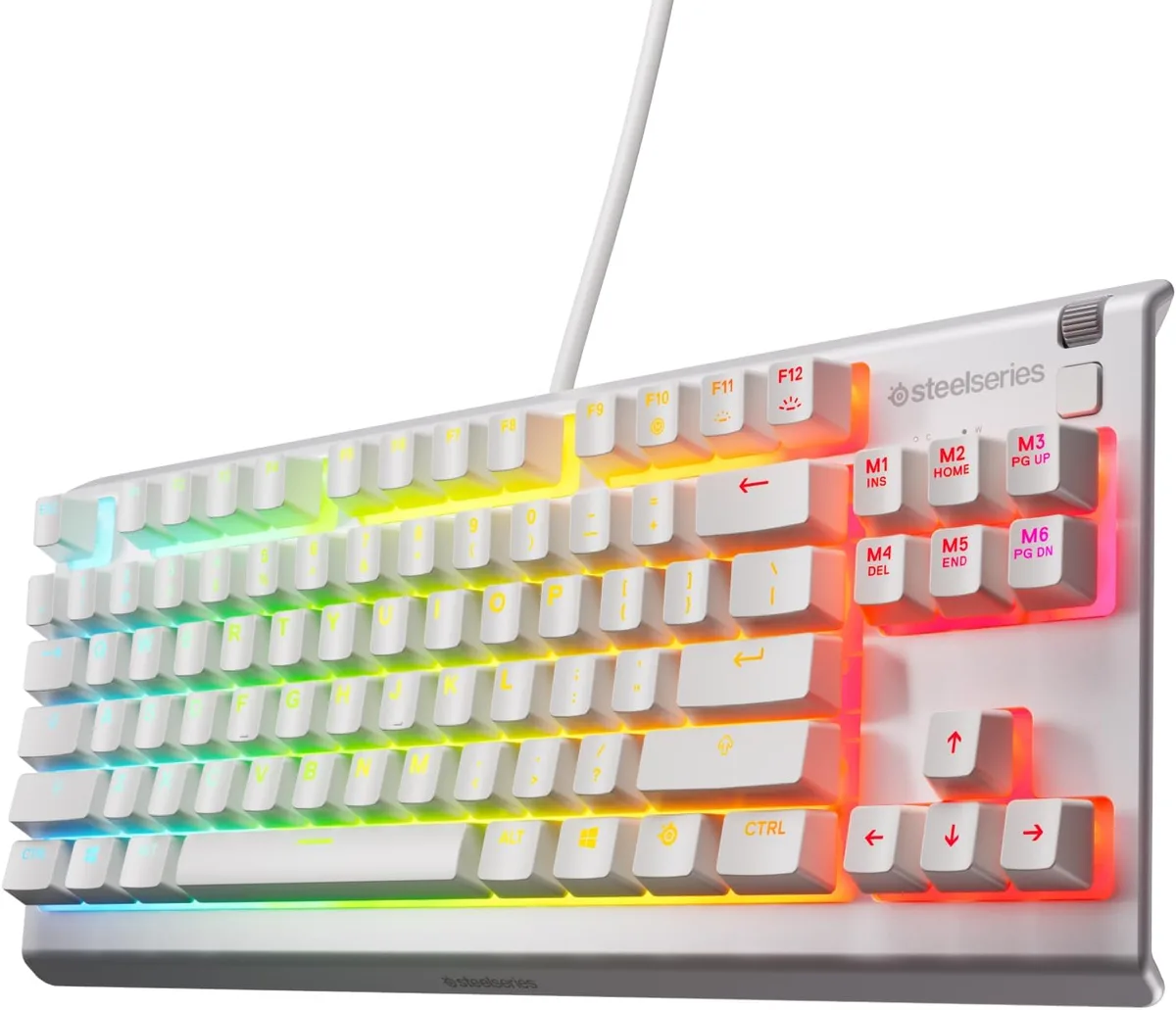 SteelSeries SteelSeries Apex 3 TKL 64819 White gaming keyboard — product photo