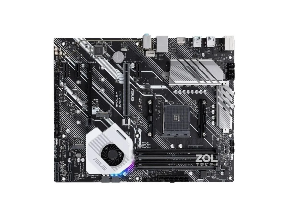 ASUS PRIME X570-P ATX motherboard with AM4 socket and X570 chipset