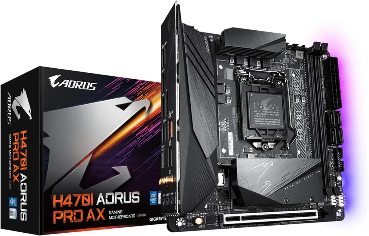 GIGABYTE GIGABYTE H470I AORUS PRO AX Mini-ITX Intel motherboard — product photo