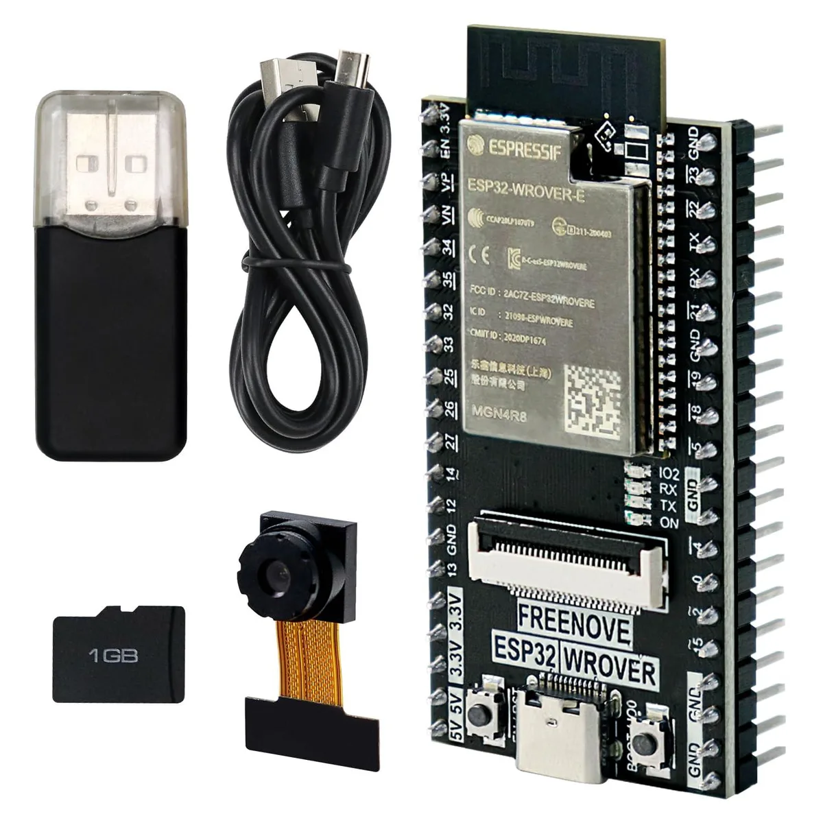 KEHIPI KEHIPI ESP32 CAM Development Board FNK0060B 240 MHz 4 MB Flash 8 MB PSRAM — produktfoto
