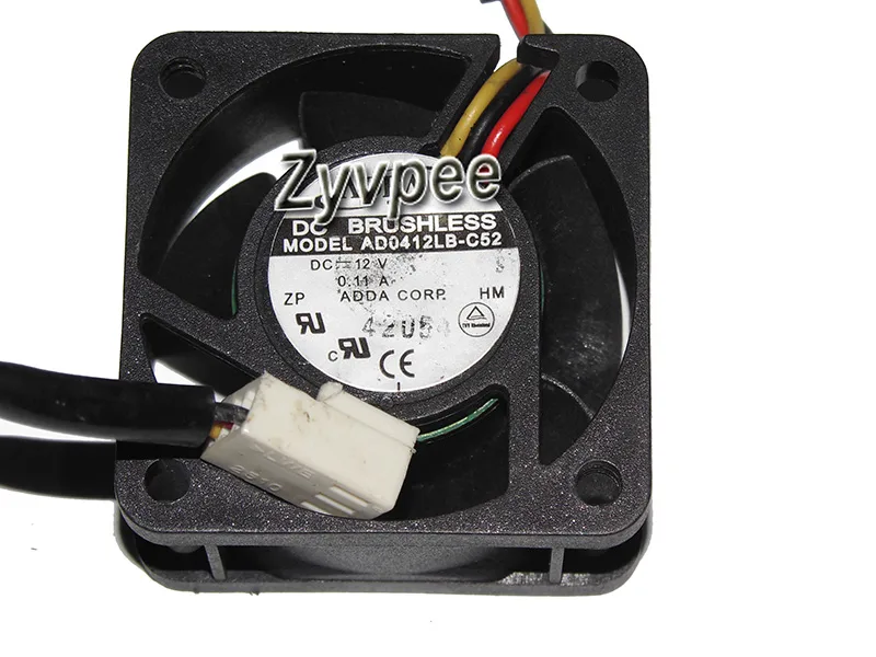 Zyvpee Zyvpee AD0412LB-C52 40mm 4020 12V .11A 3 Pin Case Fan — 제품 사진