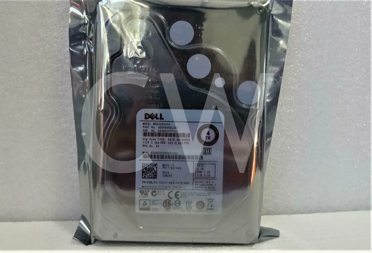DELL DELL 2MJ55 02MJ55 4TB 7.2K 6G 3.5in SATA internal hard drive MG03ACA400 — 제품 사진