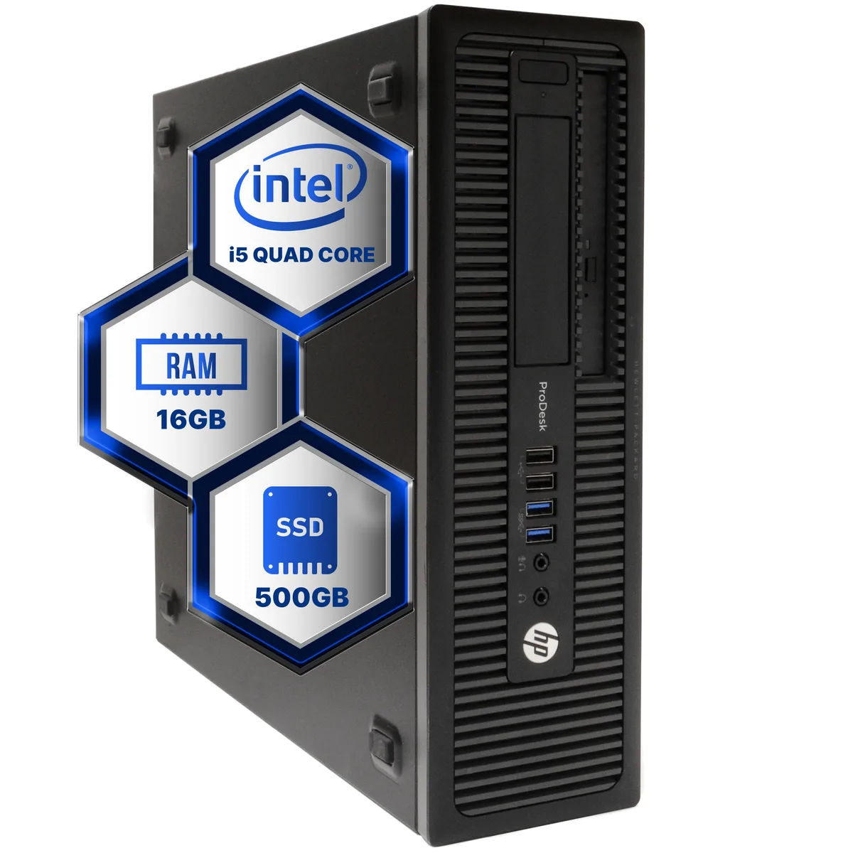 HP HP ProDesk 600G4 desktop PC i5-8500 3.2 GHz 16 GB DDR4 500 GB SSD Windows 11 Pro — photo du produit