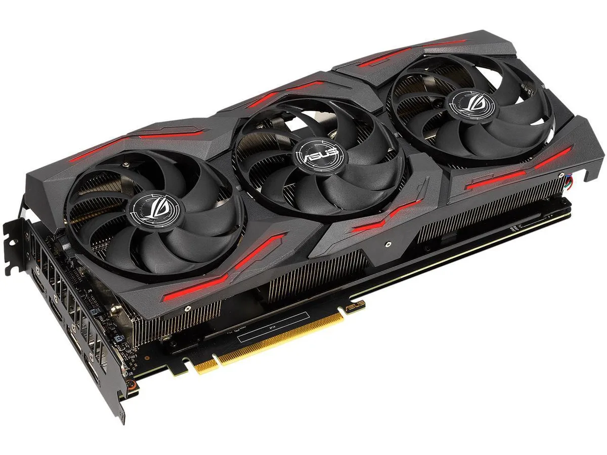 ASUS ROG STRIX GeForce RTX 2060 graphics card, 2.5-slot design with triple fans and metallic shroud