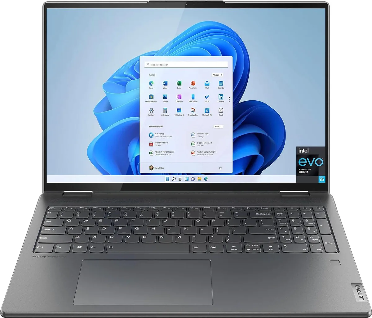 Lenovo Lenovo Yoga 7i 2-in-1 16" 2.5K Touch i5-1240P 8GB 256GB Gray — zdjęcie produktu