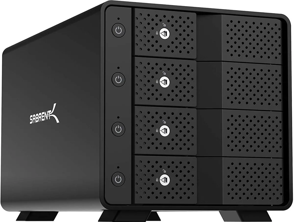 Sabrent Sabrent USB 3.2 4-Bay 3.5" SATA Tray-Less Docking Station DS-SC4B — 제품 사진