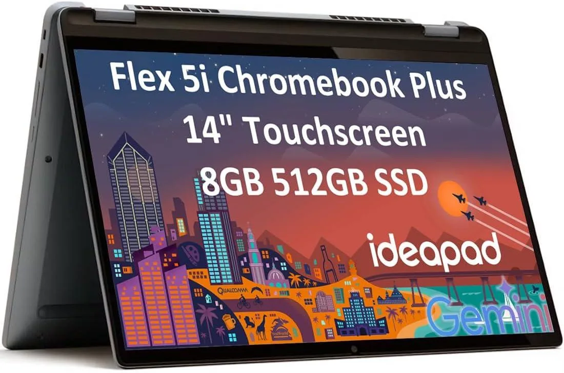 Lenovo Lenovo Flex 5i Chromebook Plus 14" 2-in-1 Laptop i3-1315U 8GB 256GB — foto del prodotto