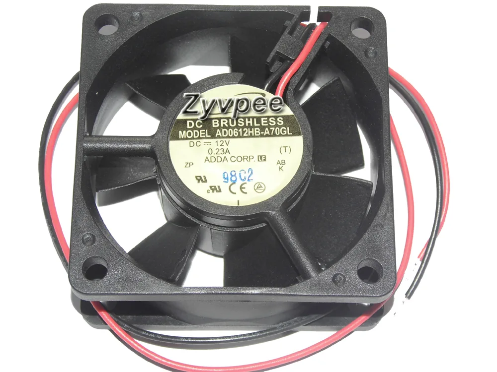 Zyvpee Zyvpee AD0612HB-A70GL 60mm 12V 0.23A 2-wire case fan — foto del producto