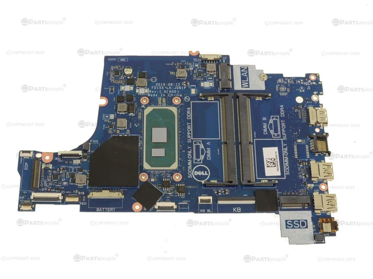DELL DELL Inspiron 3593 Motherboard Core i7-1065G7 1.3GHz 04C38 — photo du produit