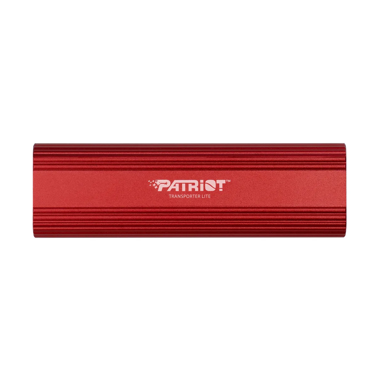 Compact rectangular external SSD with silver aluminium housing and USB-C cable attached