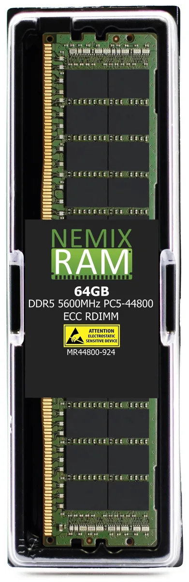 NEMIX RAM NEMIX RAM 64GB DDR5 5600 ECC RDIMM 2Rx4 CL46 1.1V — photo du produit