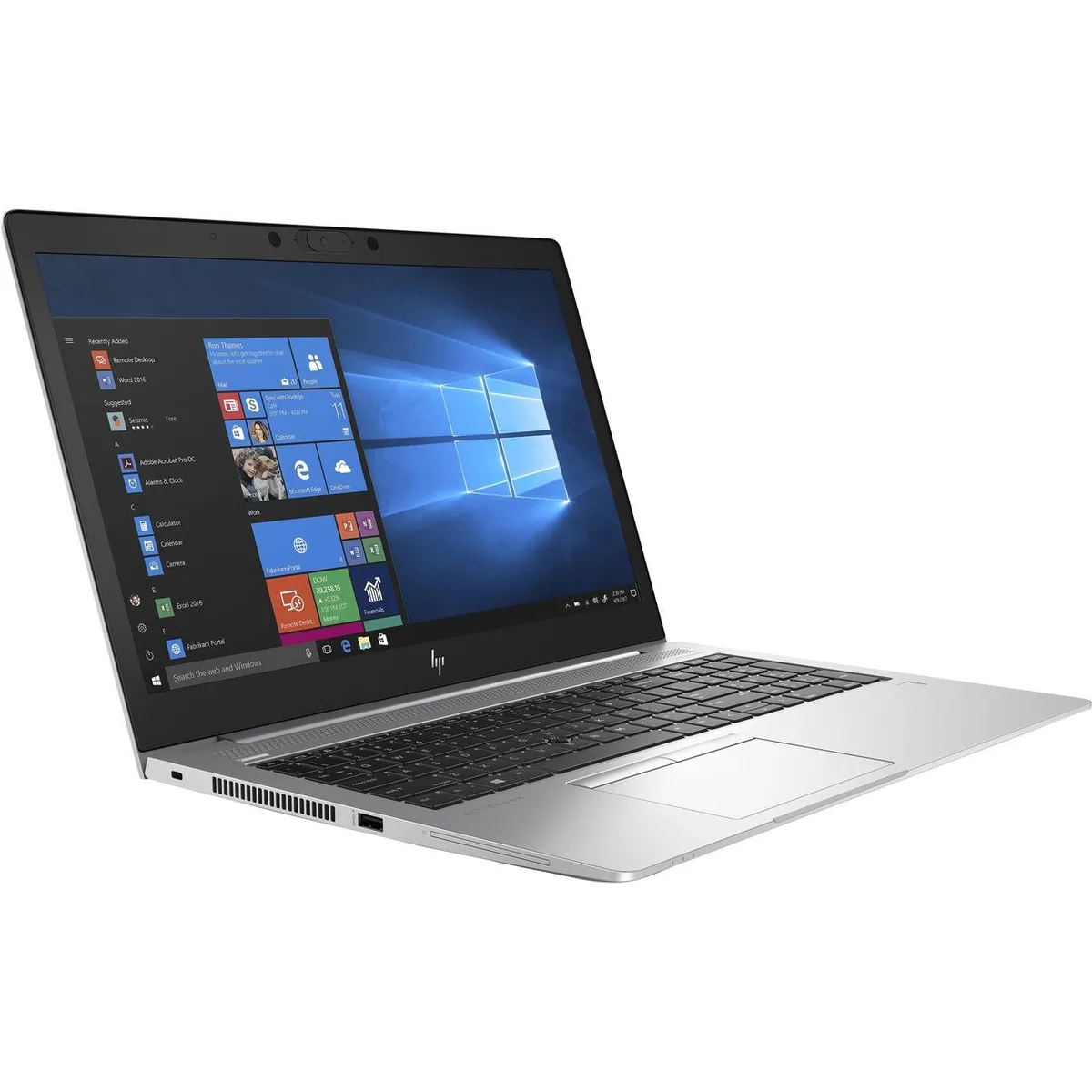Silver 15.6 inch EliteBook 850 G6 laptop closed view