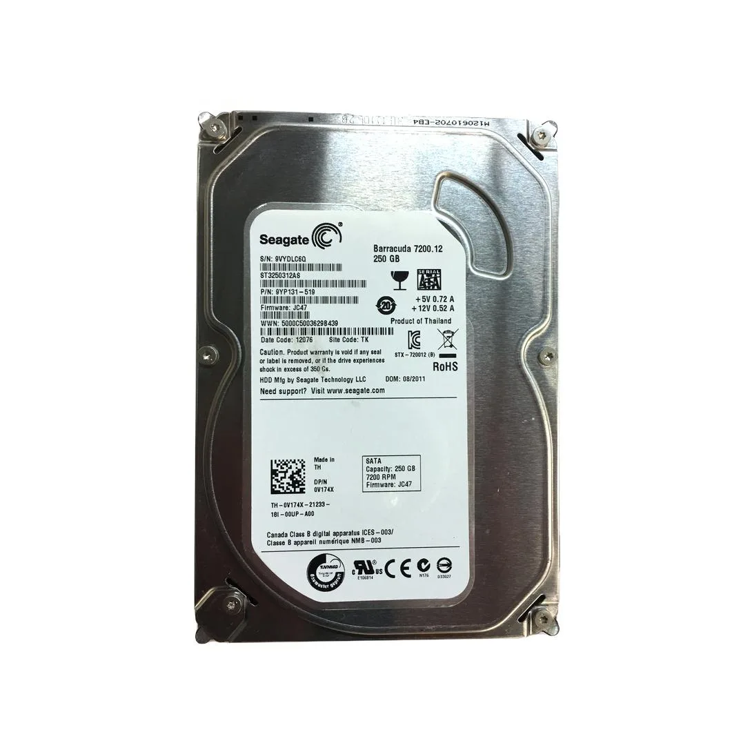 Seagate Seagate BarraCuda 250GB 7200RPM SATA 3.5-inch internal hard drive — 商品写真